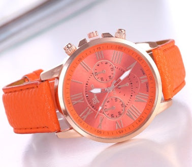 Timeless Roman Quartz Watch with Luminous Display