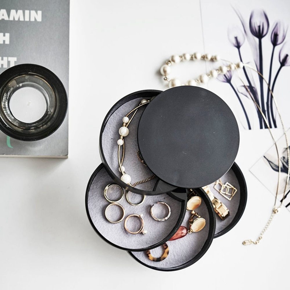 Rotational Jewelry and Cosmetic Storage Box