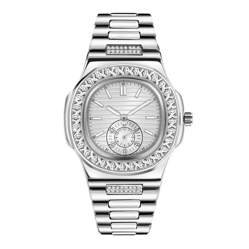 Men's Luxury Diamond-Accent Alloy Watch