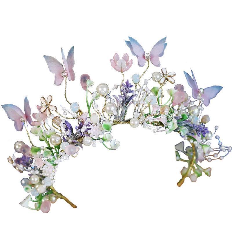 Enchanting Butterfly Garland Headdress