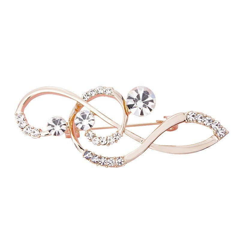 Musical Note Brooch Corsage