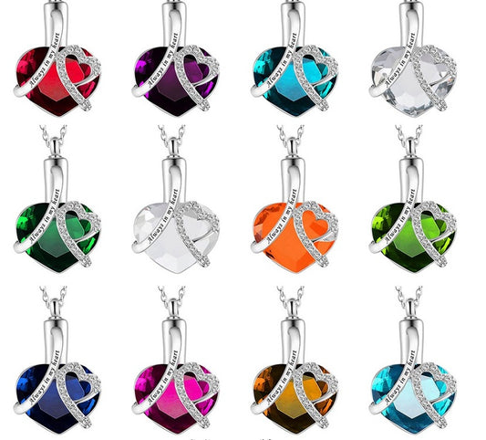 "Always in My Heart" Urn Pendant & Perfume Bottle