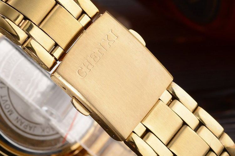 Luxury Gold Stainless Steel Dress Watch