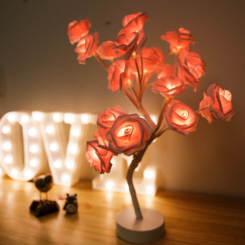 Rose Flower Bonsai Tree Lamp