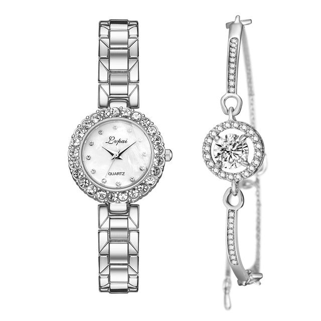 Women's Luxury Bangle Watch Set
