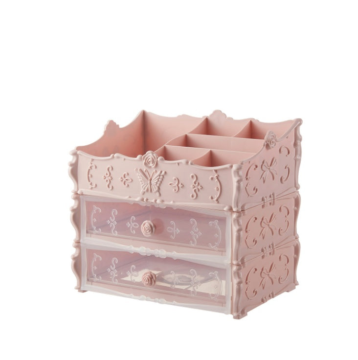 Transparent Multi-layered Cosmetic Storage Box