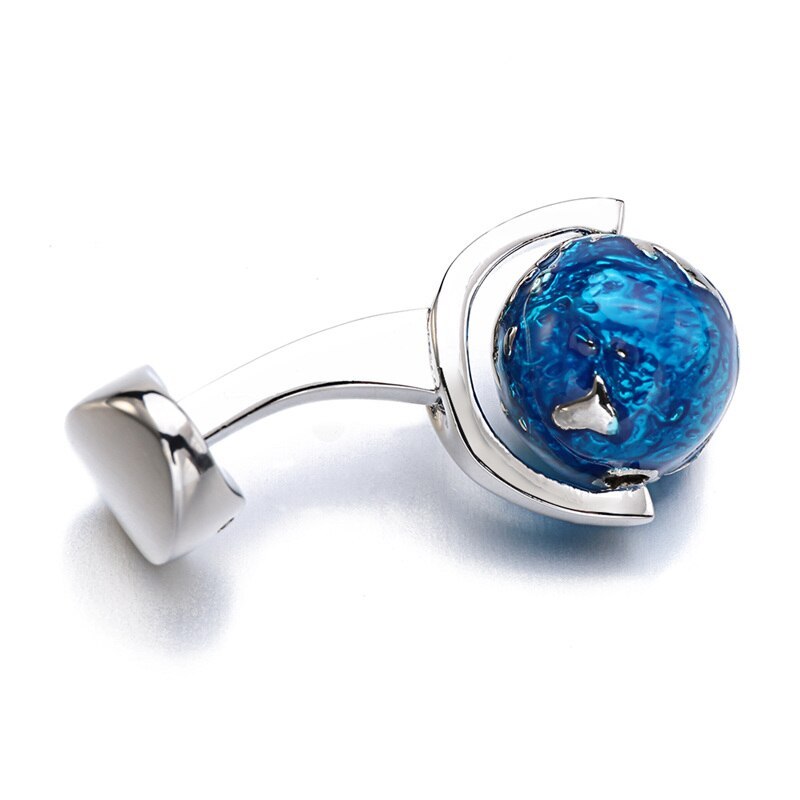 Rotatable Globe French Cufflinks