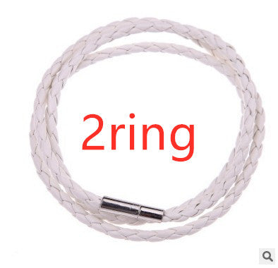 Personalized Braided Leather Name Bracelet for Men