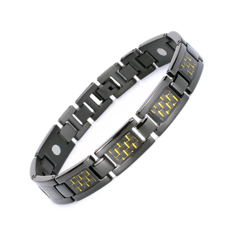 Titanium Steel Carbon Fiber Bracelet