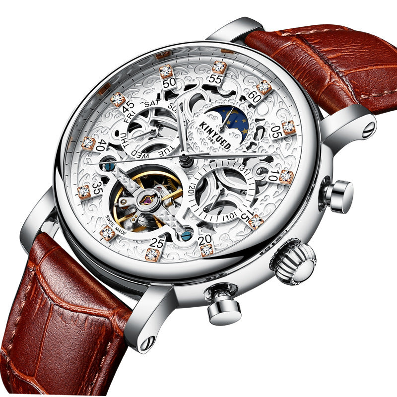 KINYUED Automatic Leather Men's Watch