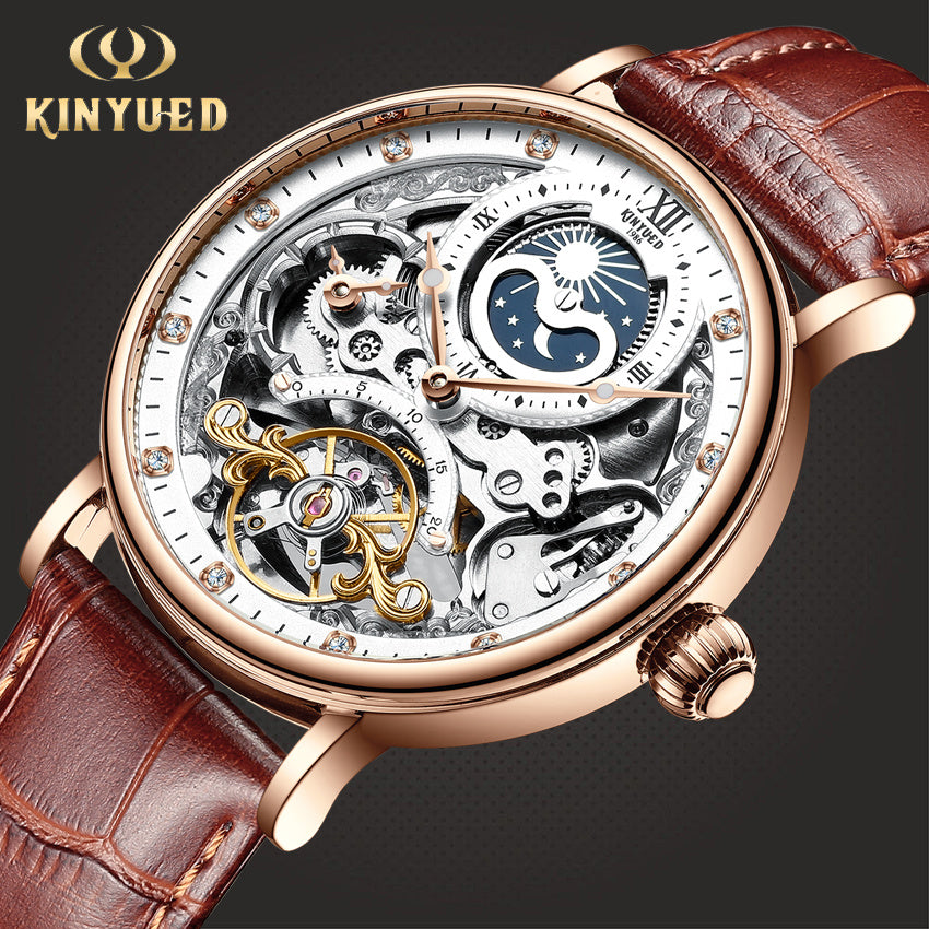 KINYUED Skeleton Automatic Mechanical Watch
