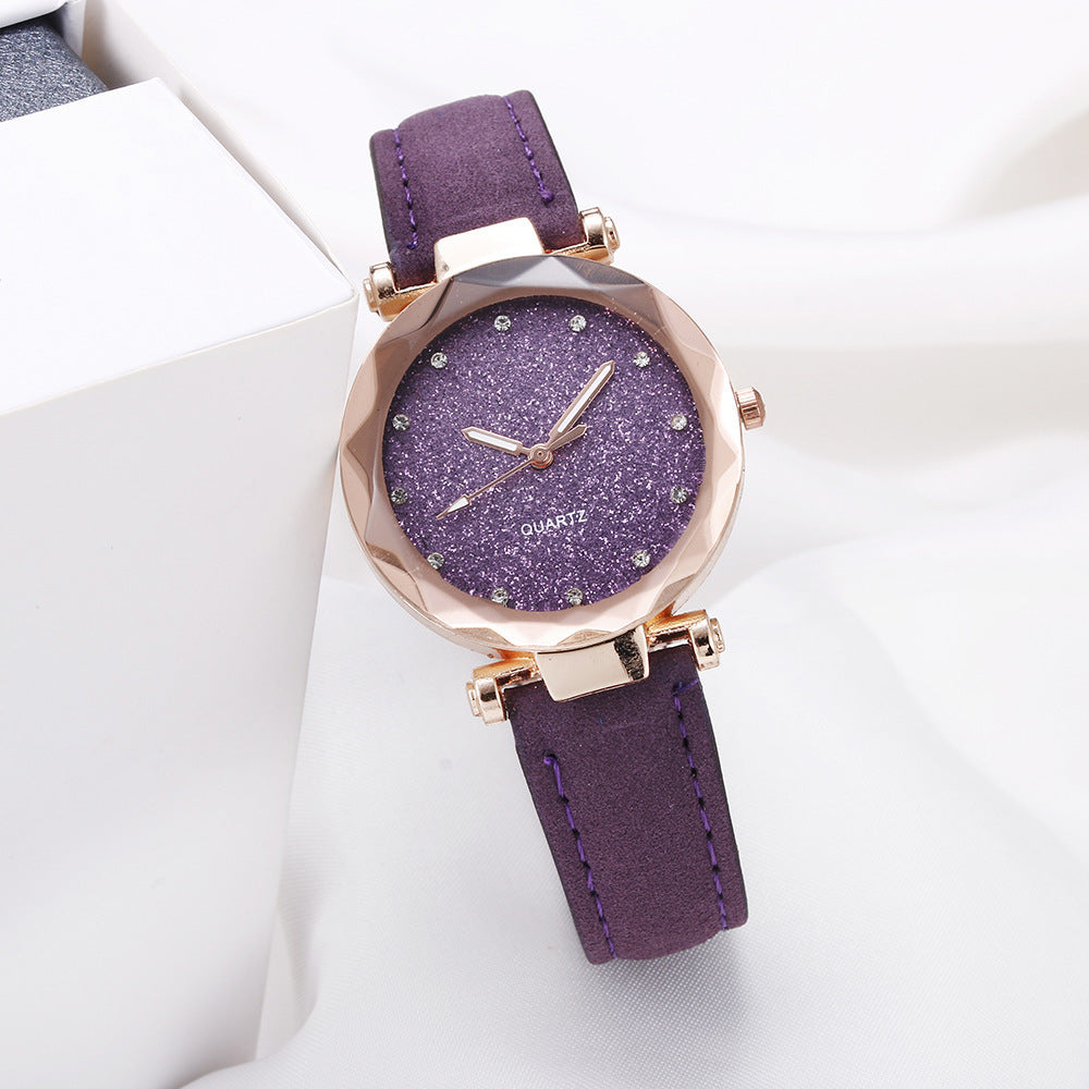 Elegant Starry Sky Dial Watch