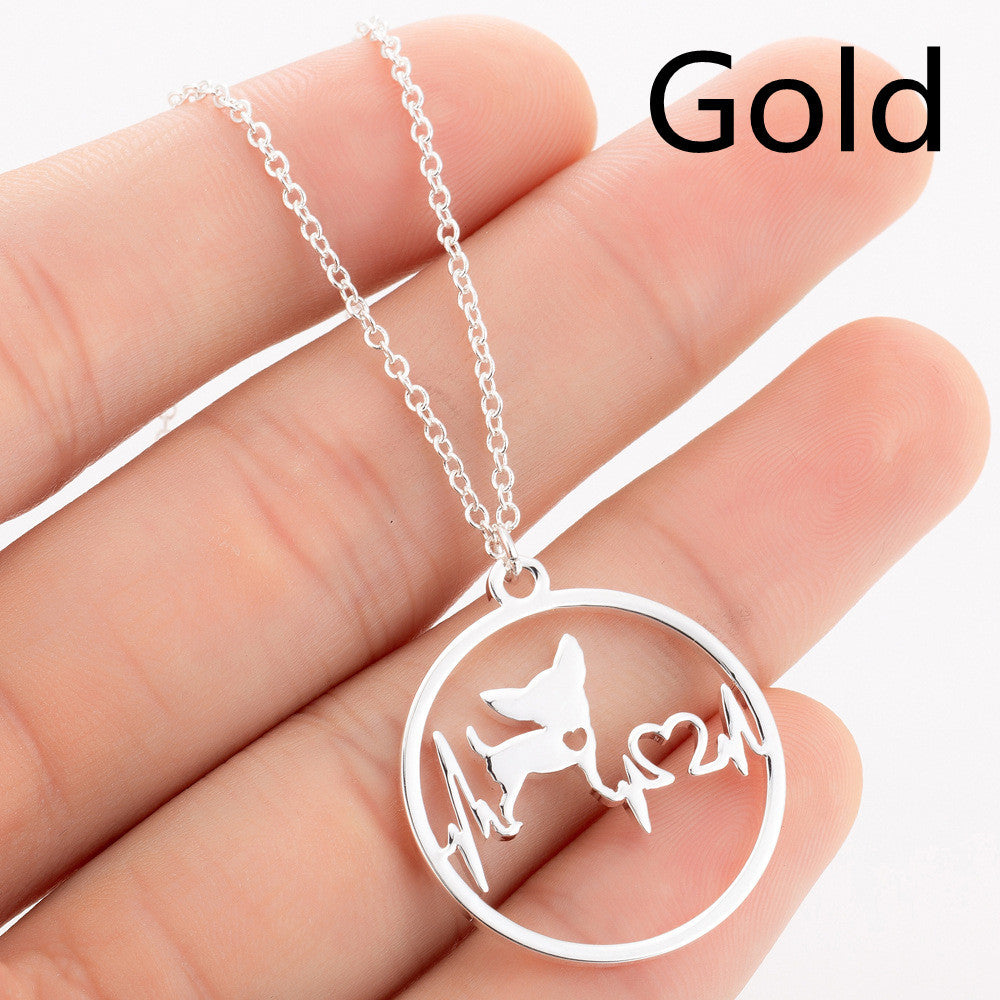 Pet Dog Heartbeat Monitor Necklace