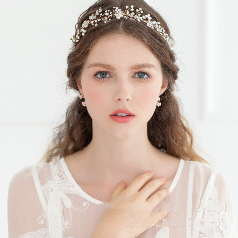 Pearl and Crystal Wedding Headwear