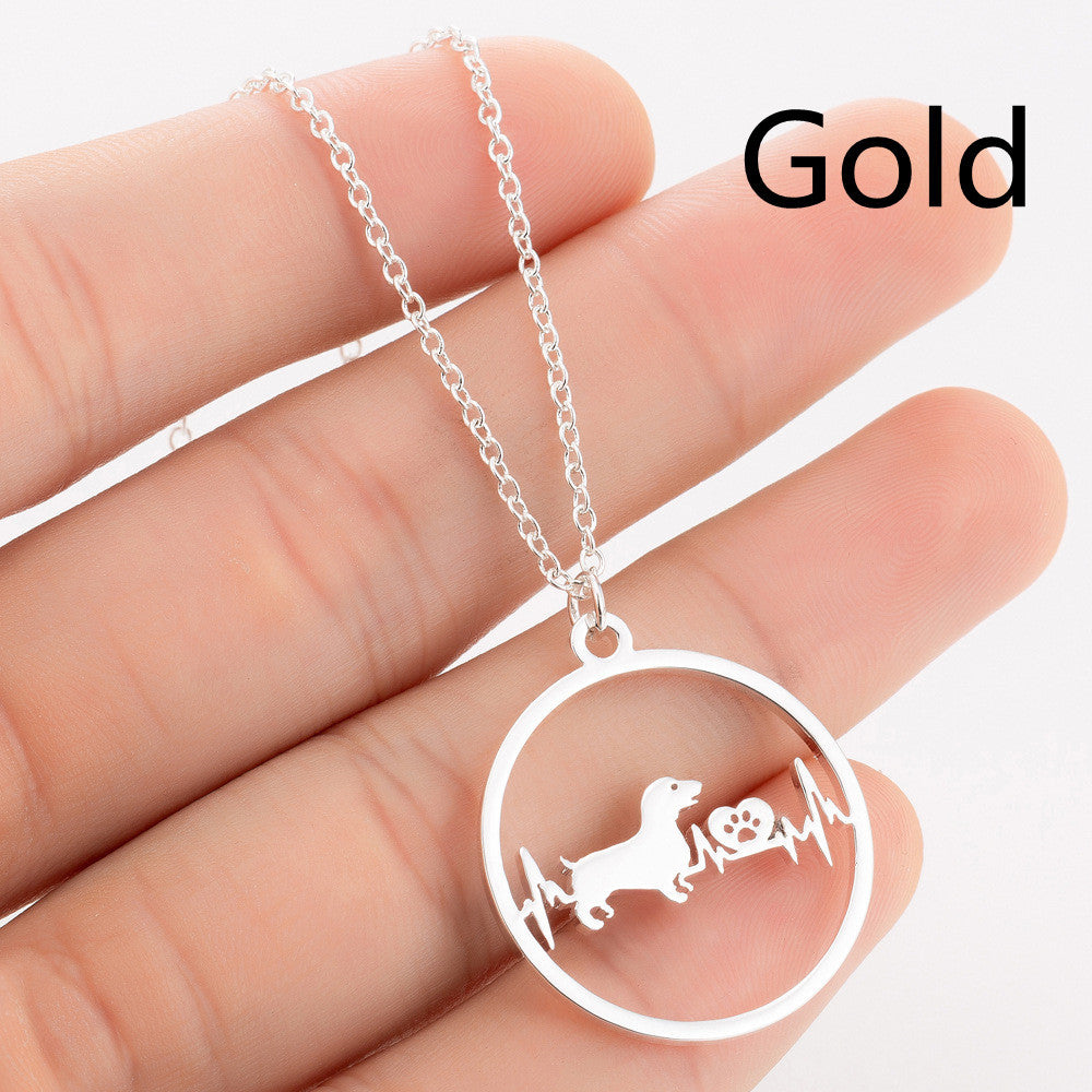 Pet Dog Heartbeat Monitor Necklace
