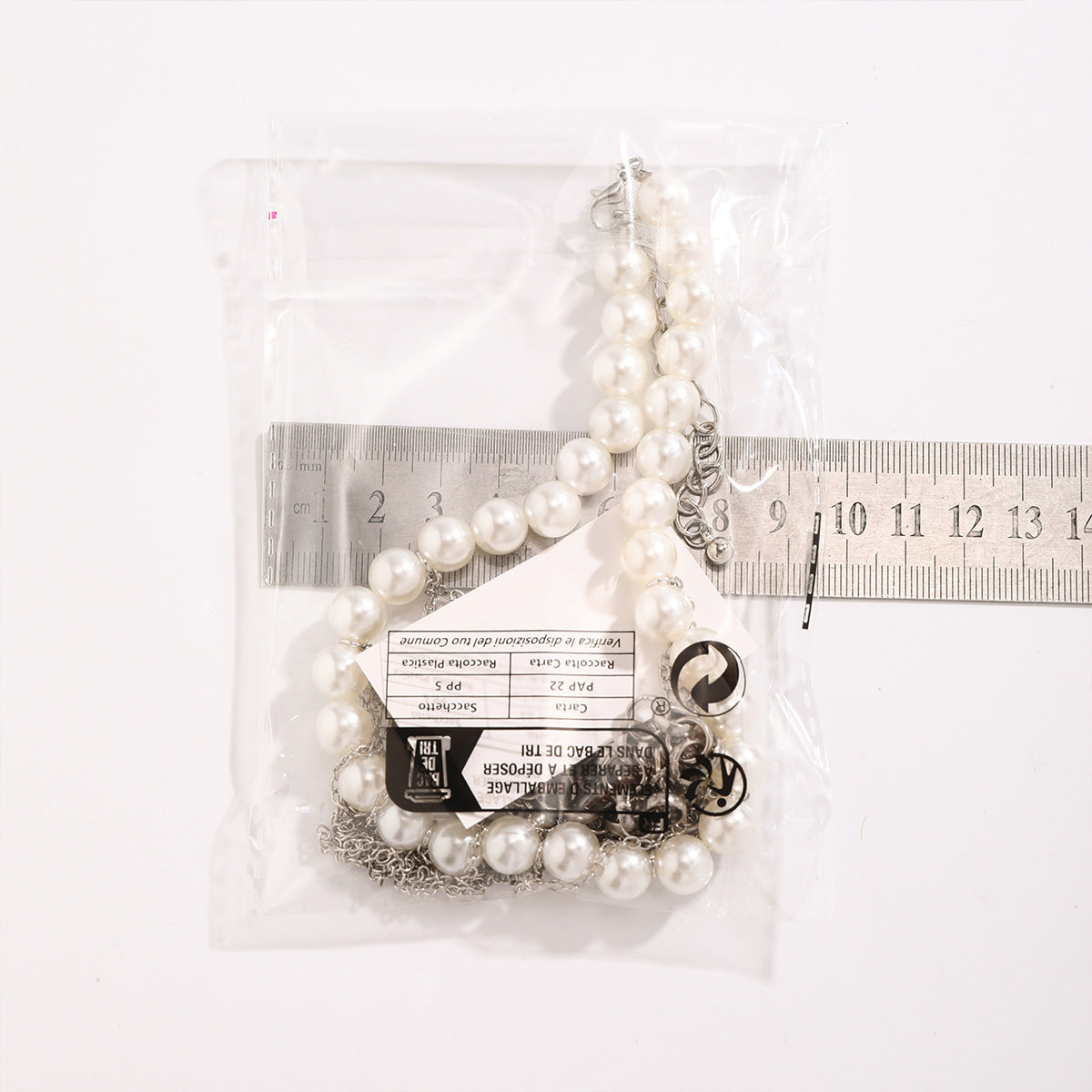 Multilayer Imitation Pearl Tassel Necklace