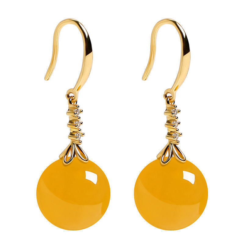 Elegant Chalcedony & Agate Earrings