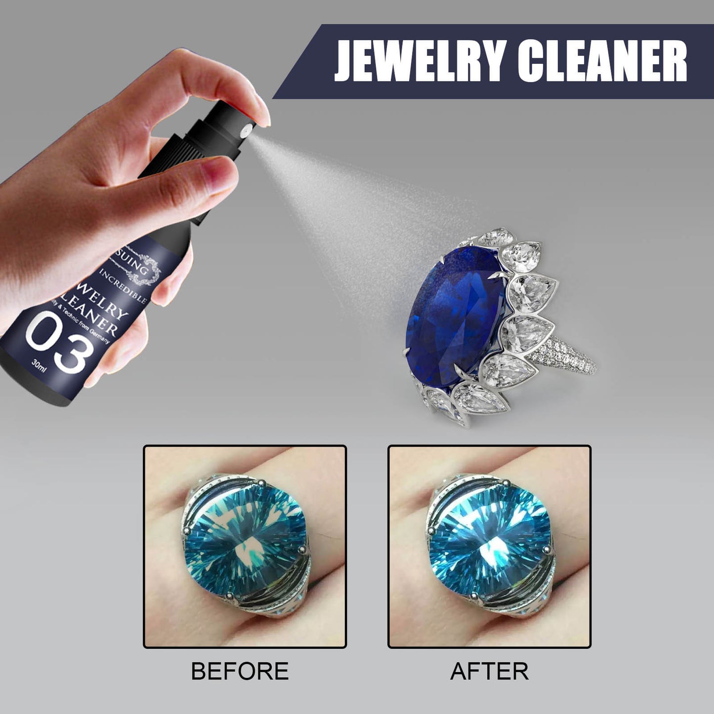 Jewelry & Watch Strap Decontamination Cleaner