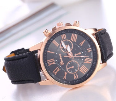 Timeless Roman Quartz Watch with Luminous Display