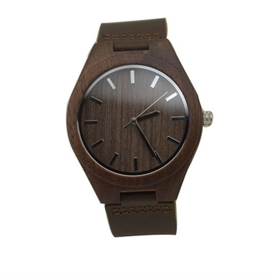 Artisanal Walnut Wooden Quartz Wrist Watch