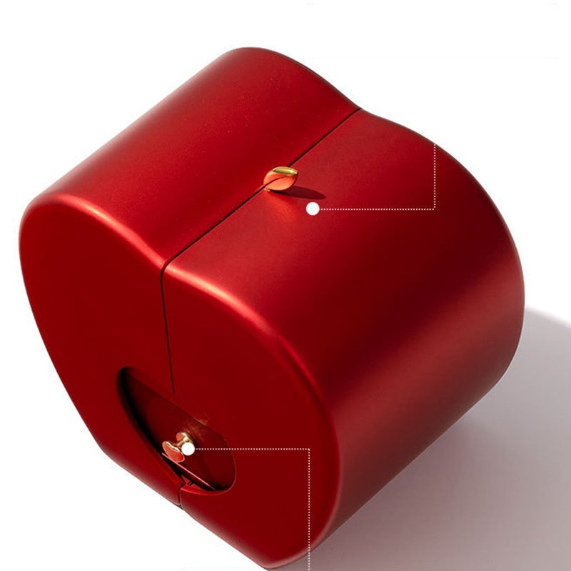 Red Apple Jewelry Box Set - Eternal Rose & Necklace Christmas Gift