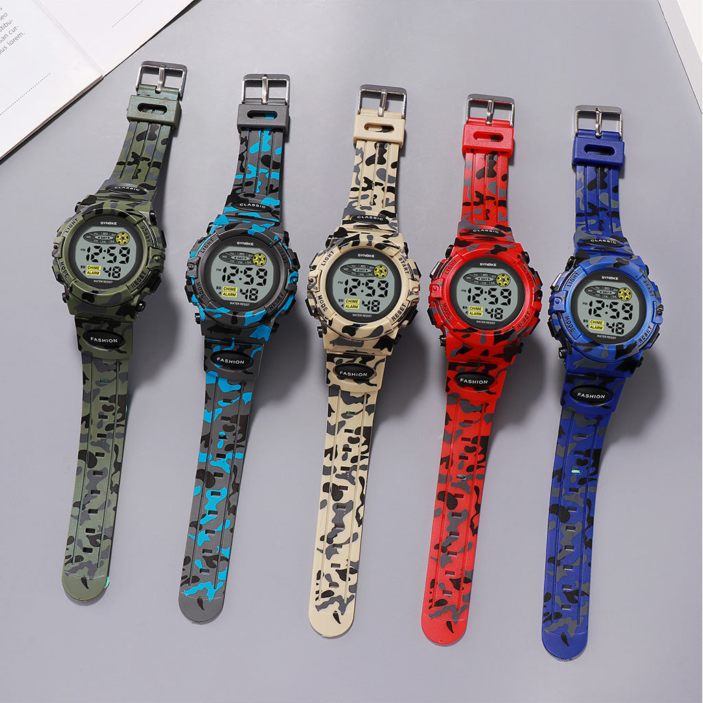 Colorful Luminous Electronic Watch for Children and Students