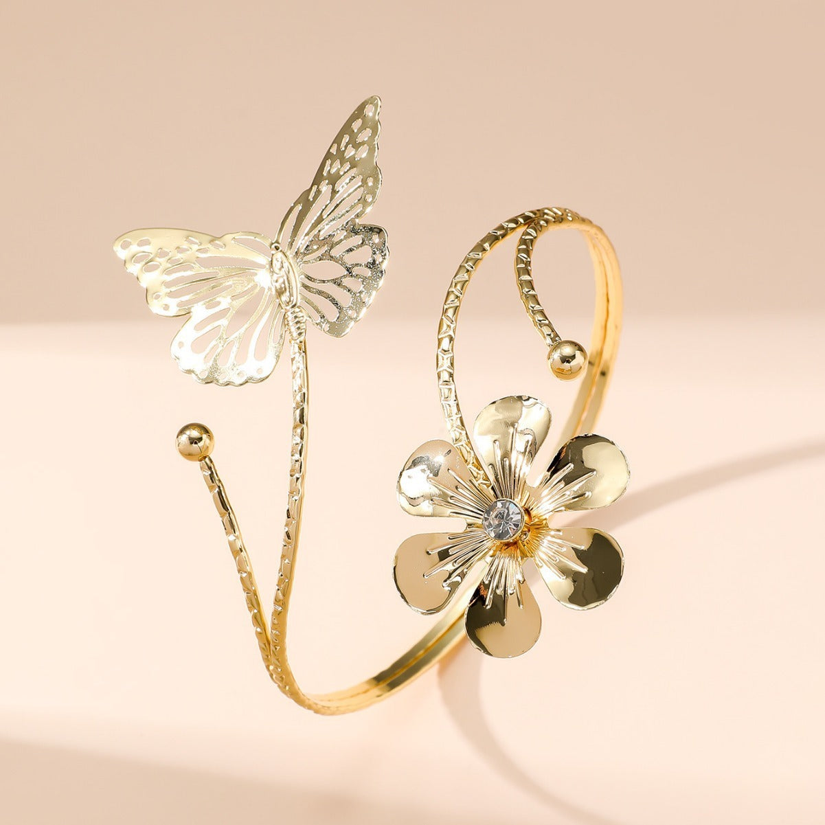 Golden Elegance - Boho Arm Cuff Bracelet