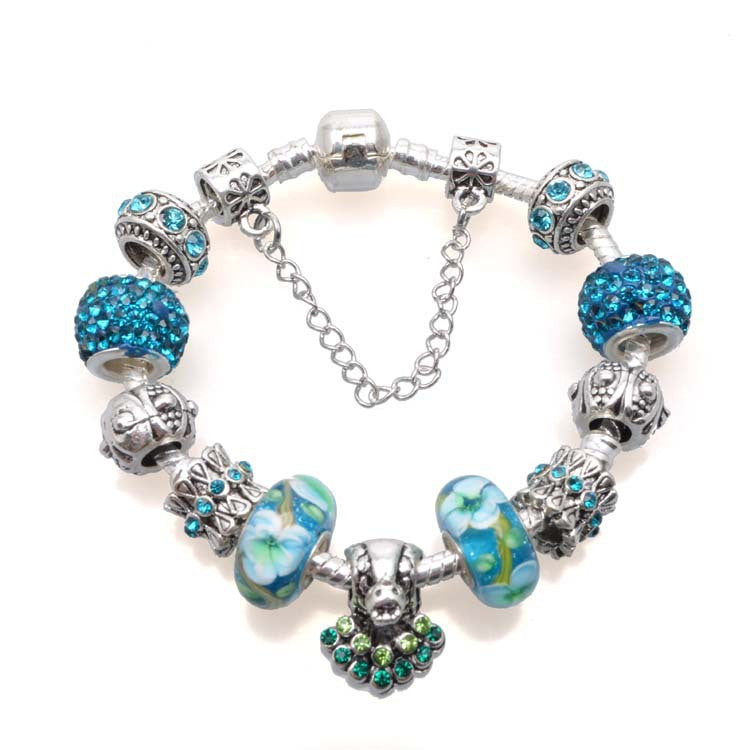 Heart & Key Ferris Wheel Charm Bracelet