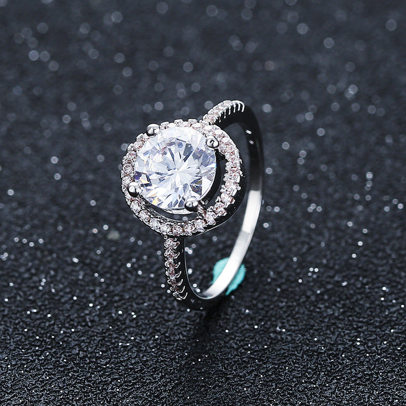 Zircon Wedding Engagement Ring