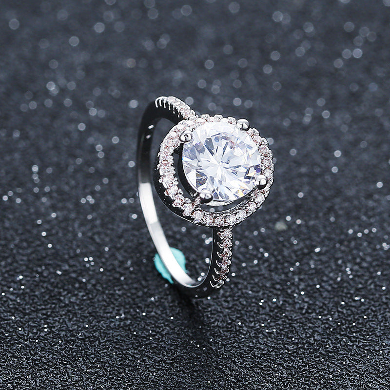 Zircon Wedding Engagement Ring