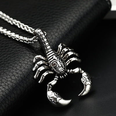 Punk Gothic Scorpion Necklace for Men & Women - Heavy Stainless Steel