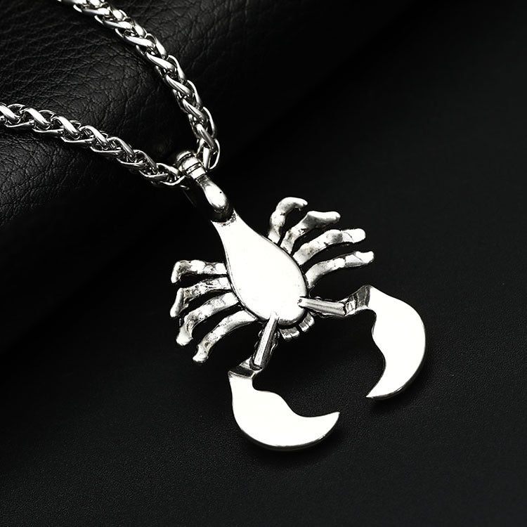 Punk Gothic Scorpion Necklace for Men & Women - Heavy Stainless Steel
