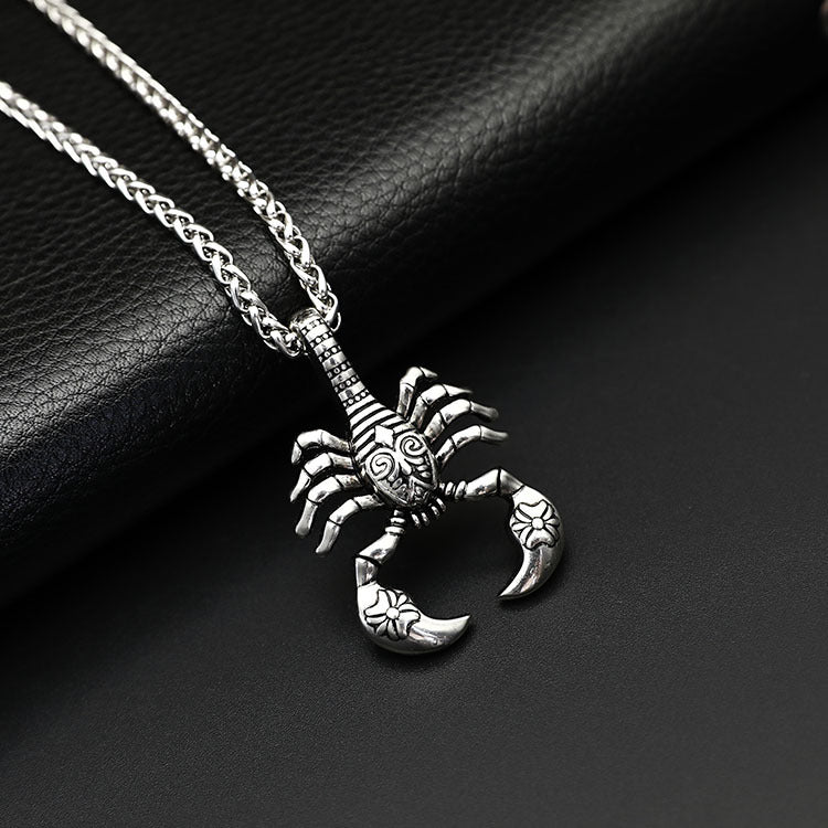 Punk Gothic Scorpion Necklace for Men & Women - Heavy Stainless Steel
