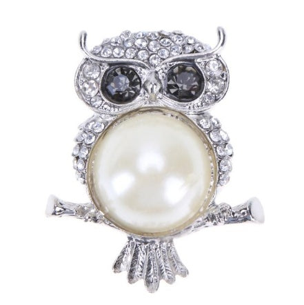 Crystal Cat Brooch Pin