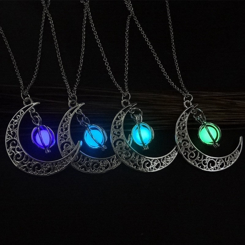 Blue Turtle Glow Necklace - Luminous Pendant Jewelry