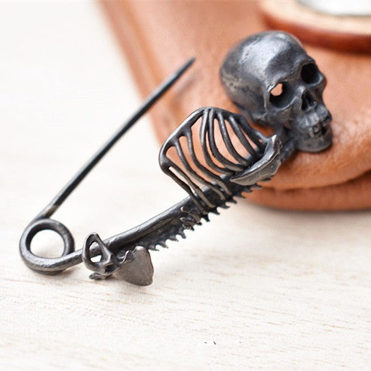 Personalized Skeleton Collar Pin