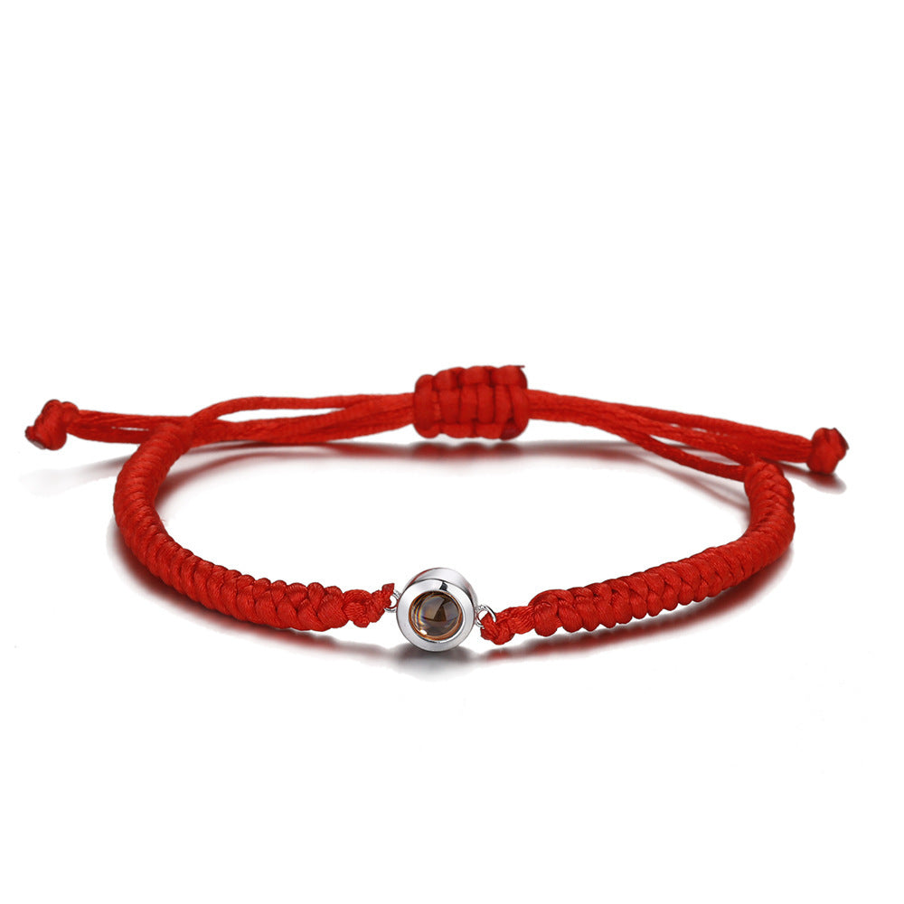 Personalized Photo Projection "I Love You" Bracelet