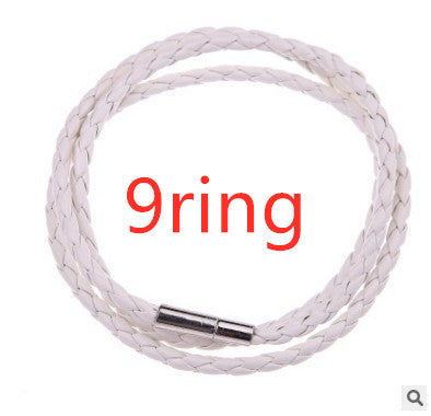 Personalized Braided Leather Name Bracelet for Men