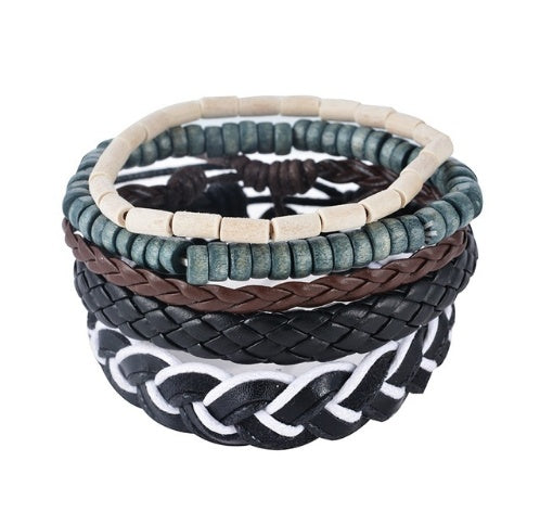 Artisan Leather Multilayer Bracelet