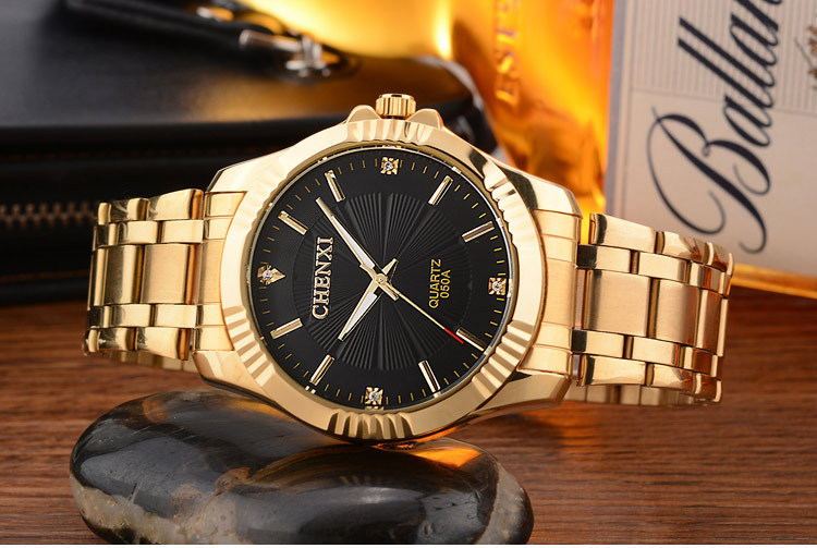 Luxury Gold Stainless Steel Dress Watch