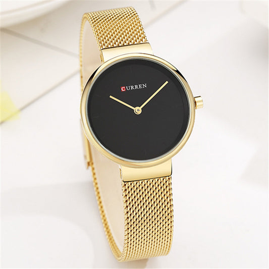 Modern Mesh Belt Quartz Watch for Women