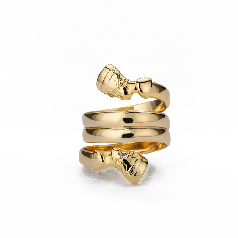 Indian Double Layered Couple Rings