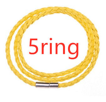 Personalized Braided Leather Name Bracelet for Men