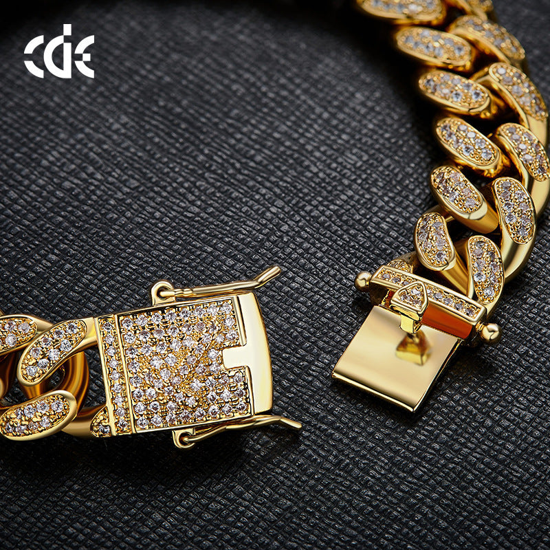 Men's Zircon Cuban Chain Bracelet