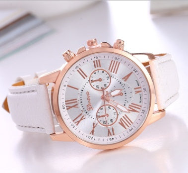 Timeless Roman Quartz Watch with Luminous Display