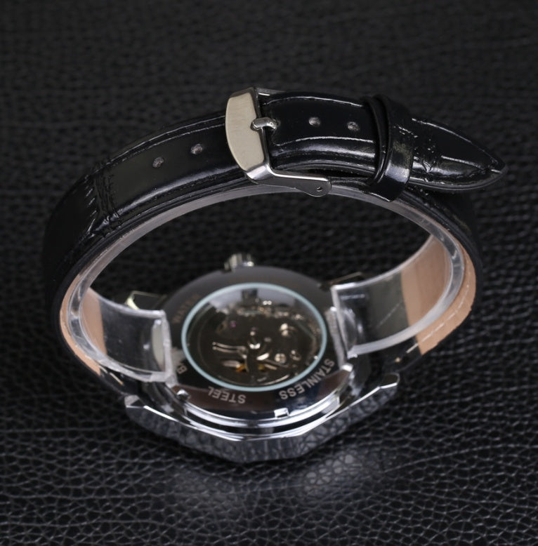 Aqua Dodecagon Skeleton Dial Automatic Men's Watch