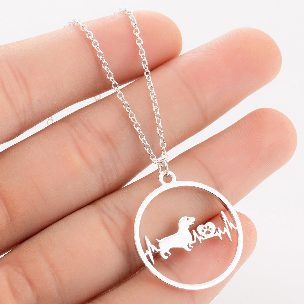 Pet Dog Heartbeat Monitor Necklace
