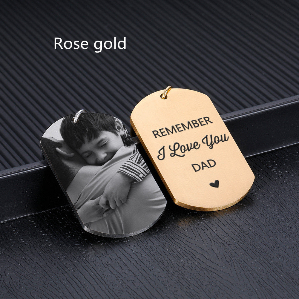 Trendy Stainless Steel Keychain