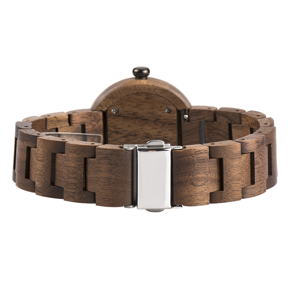 Bamboo Wood Quartz Ladies Watch