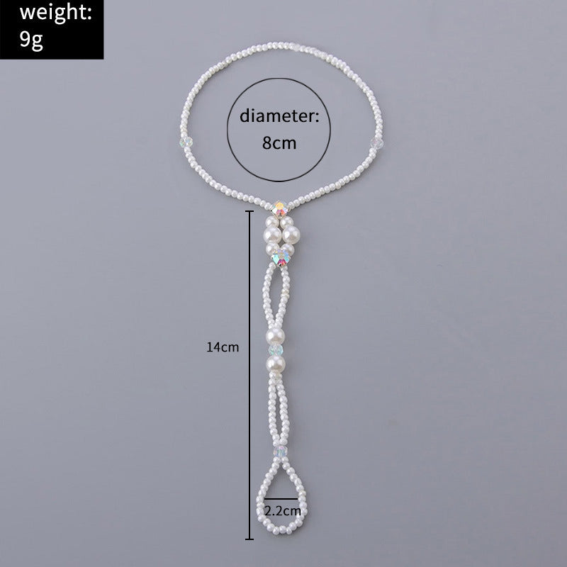 Pearl Barefoot Sandal Anklet for Women